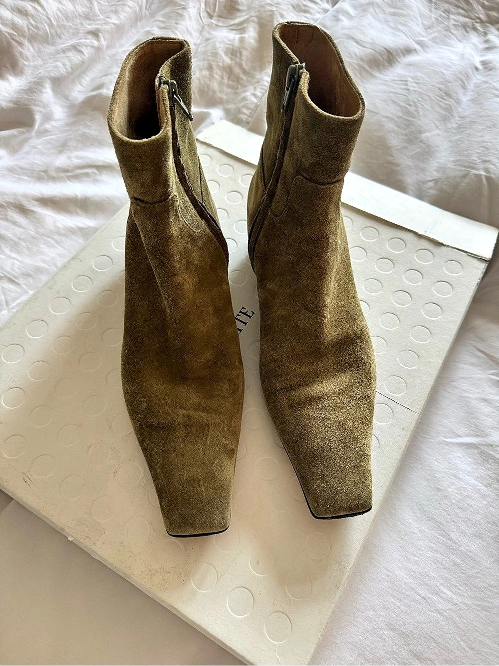 Khaite suede Marfa boots size 39.5